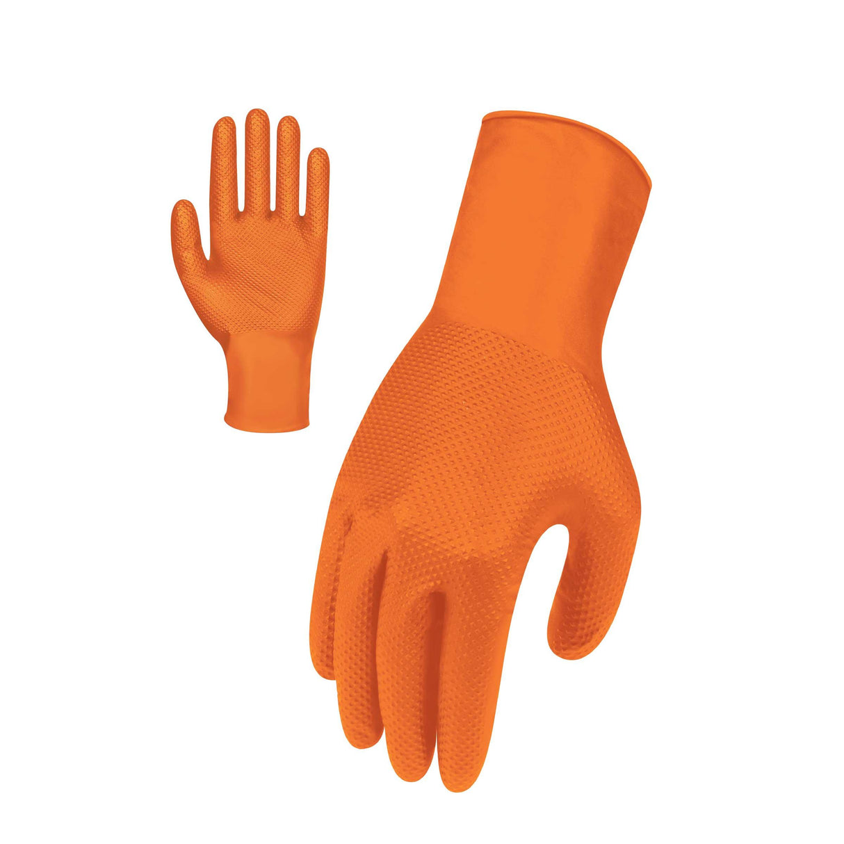 GWORX006-SafeTouch Disposable Nitrile - Industrial - Orange