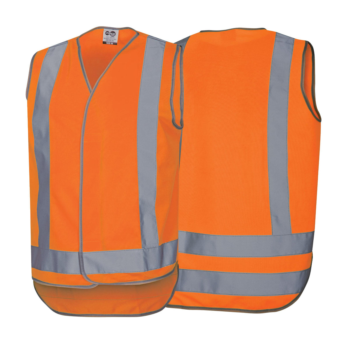 CWRX192-Day/Night Orange Taped Safety Vest