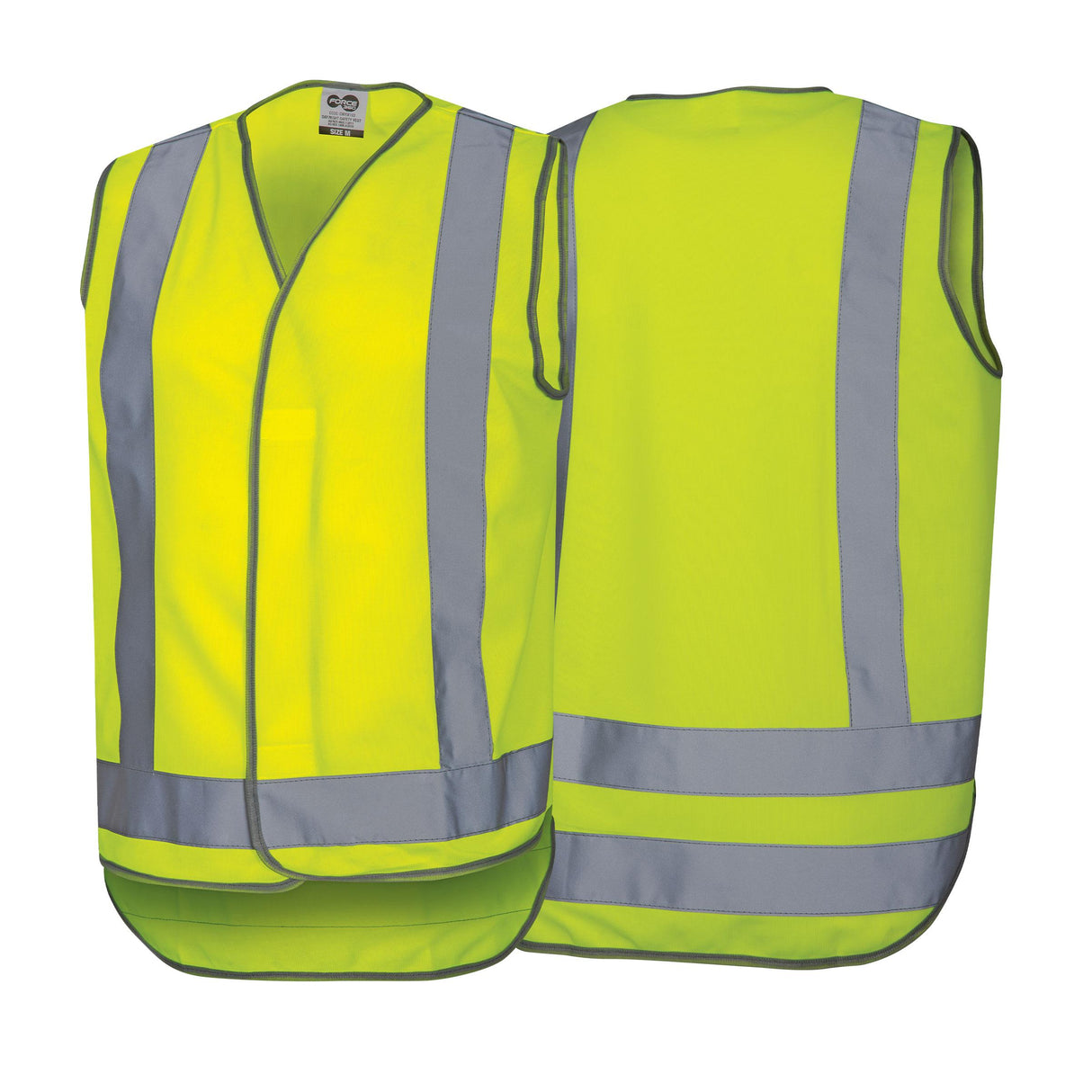 CWRX193-Day/Night Yellow Taped Safety Vest