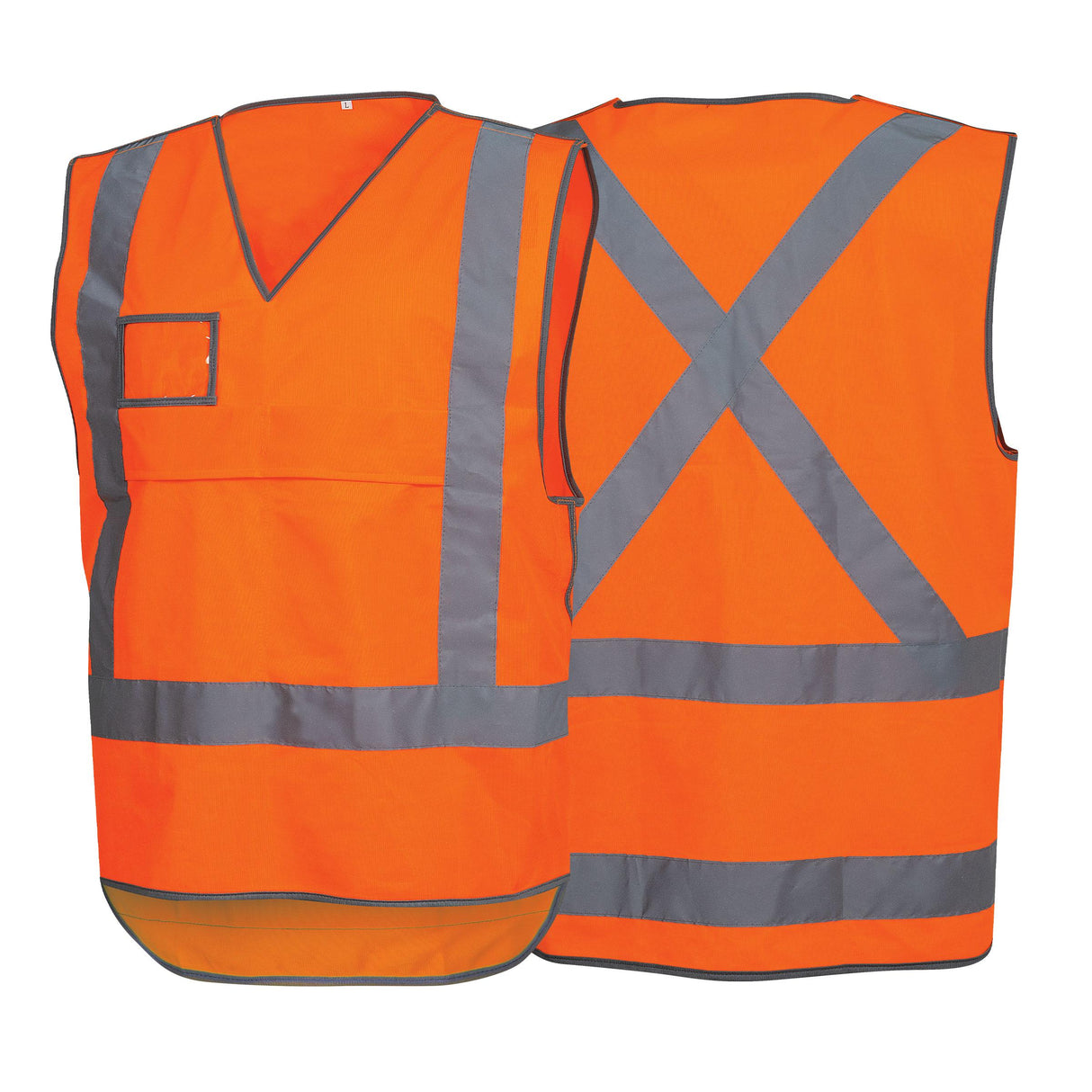 CWRX194-Day/Night Orange X-Back Safety Vest