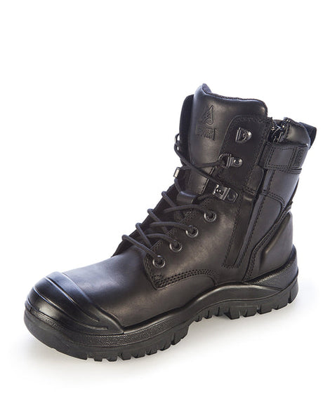 561020-Mongrel Boot w/ Scuff Cap-High Leg ZipSider-BLACK