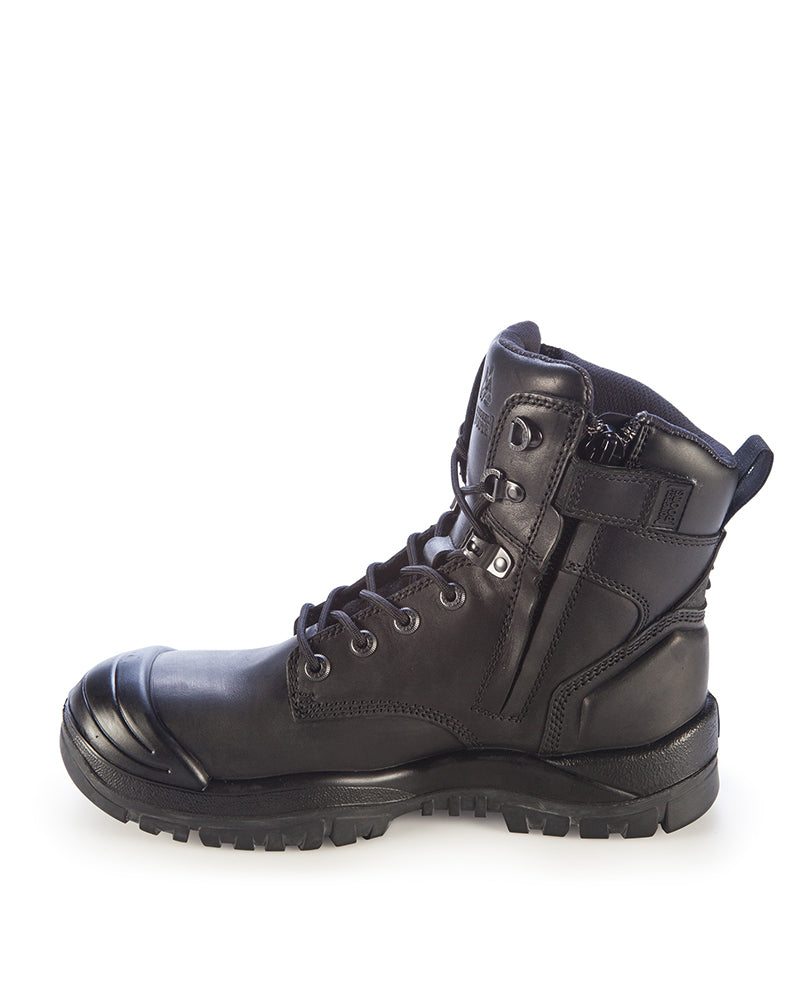561020-Mongrel Boot w/ Scuff Cap-High Leg ZipSider-BLACK