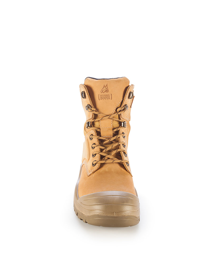 561050-Mongrel Wheat High Leg ZipSider  Boot w/ Scuff Cap-WHEAT