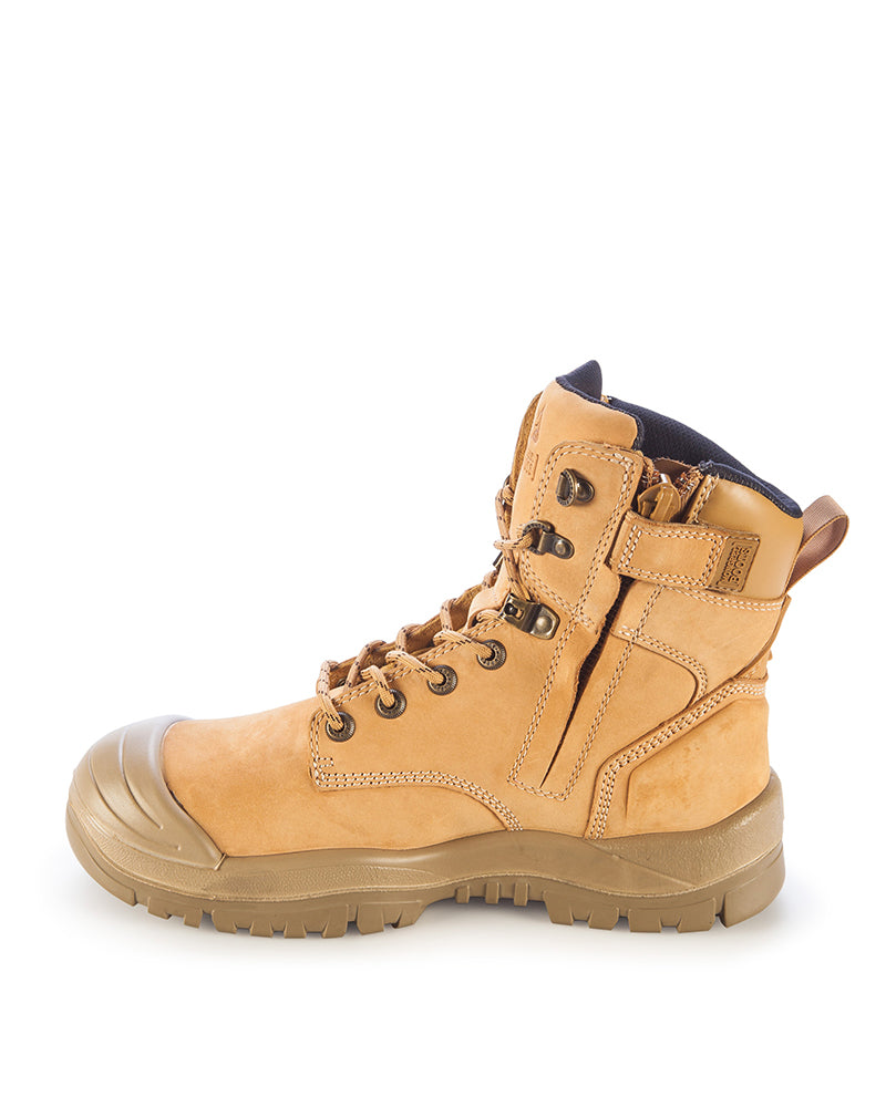 561050-Mongrel Wheat High Leg ZipSider  Boot w/ Scuff Cap-WHEAT