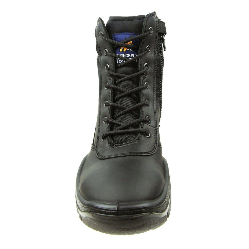 High Leg ZipSider Boot-BLACK