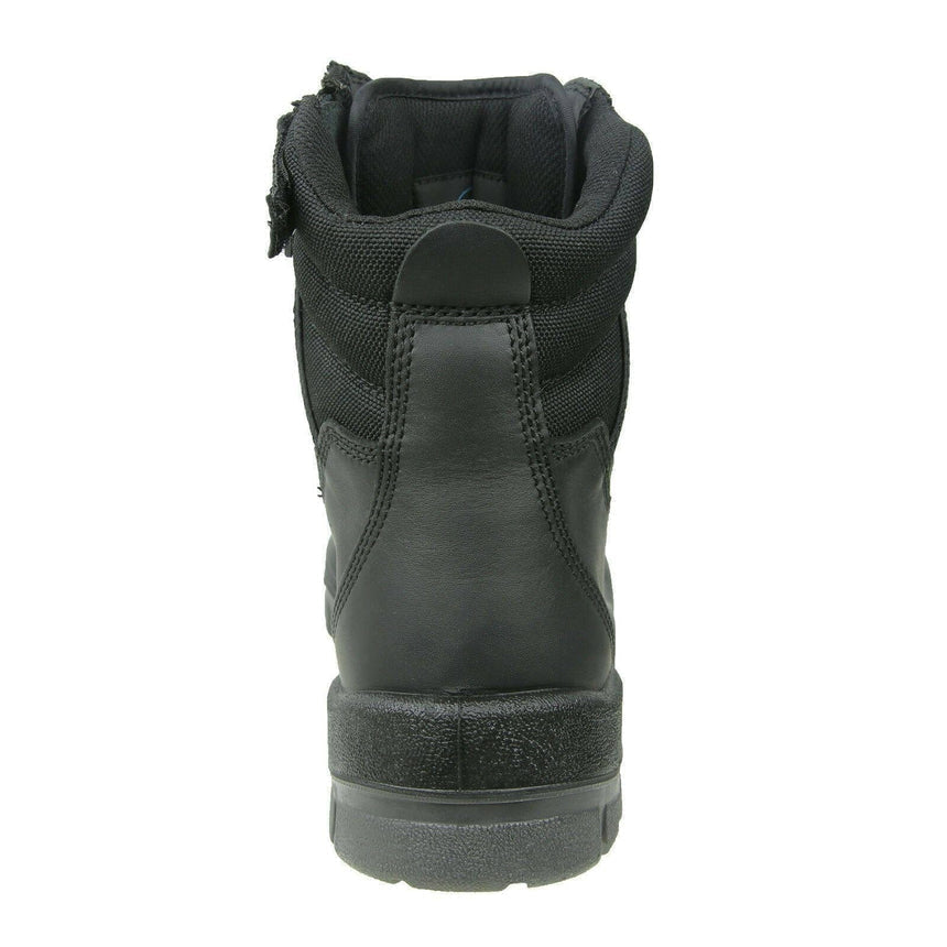 High Leg ZipSider Boot-BLACK
