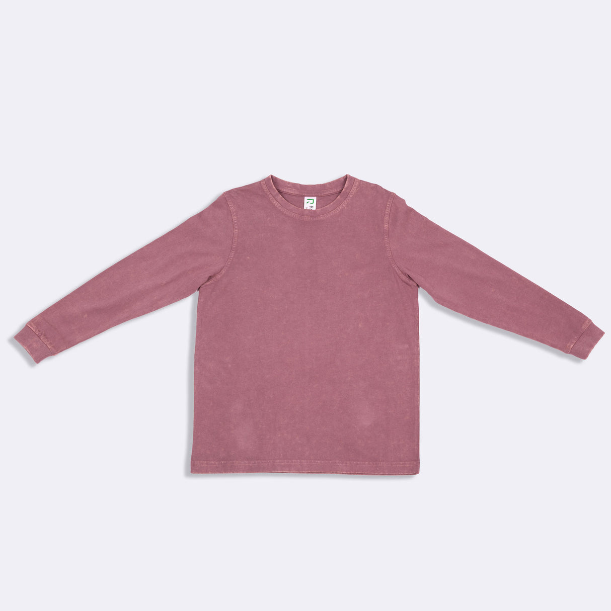 T228KS-Kids Stone Wash Long Sleeve Tee