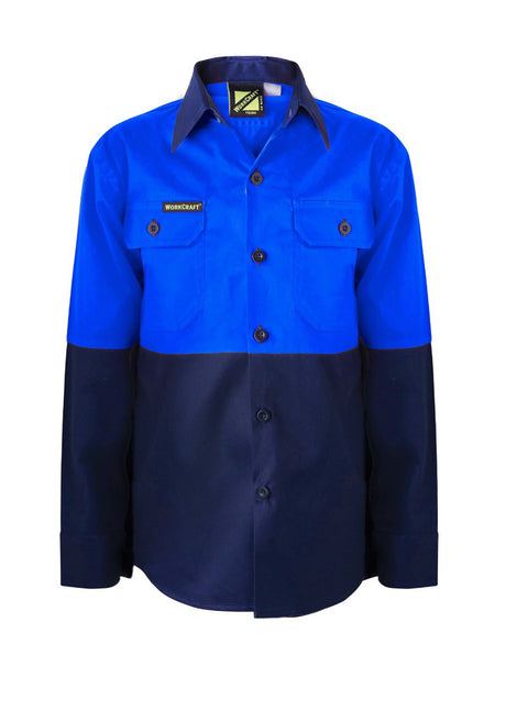 WSK128-Kids Two Tone Shirt