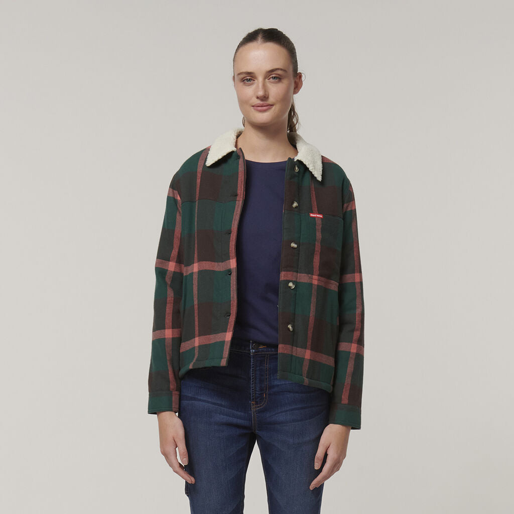 Y08760-Hard Yakka Womens Heritage Trucker Sherpa Jacket