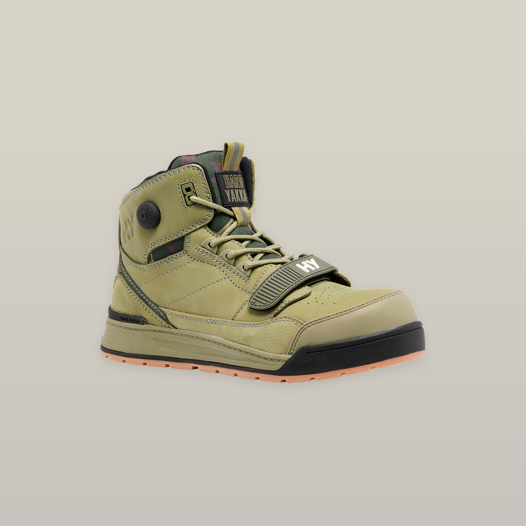 3056 Lace Up & Side Zip Steel Toe Safety Boot - Oak