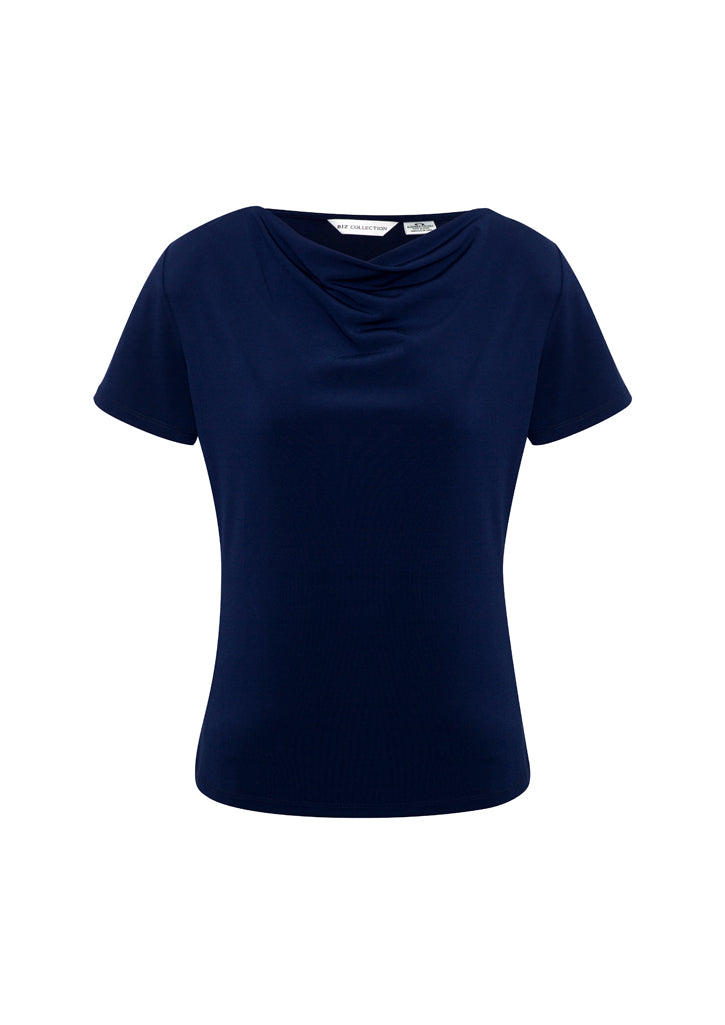 K625LS-Ladies Ava Drape Knit Top