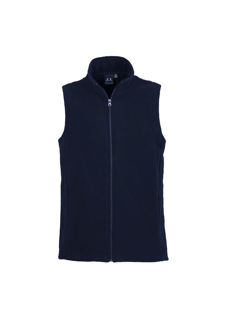 PF905-Ladies Plain Micro Fleece Vest
