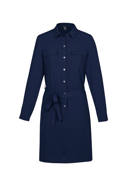 RD069L-Chloe Womens Georgette Shirt Dress