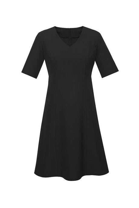 RD974L-Siena Womens Extended Short Sleeve Mid Dress