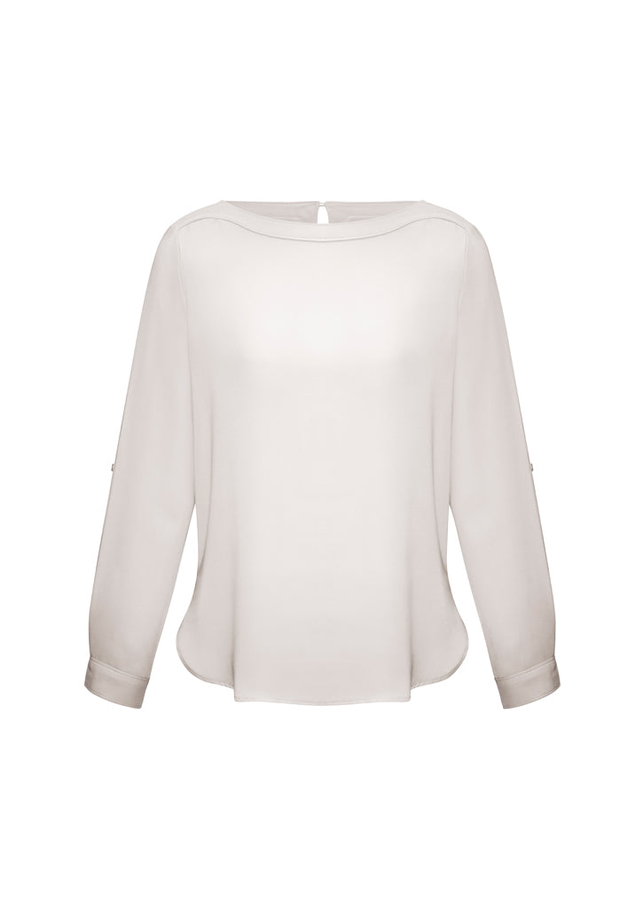 S828LL-Ladies Madison Boatneck Blouse