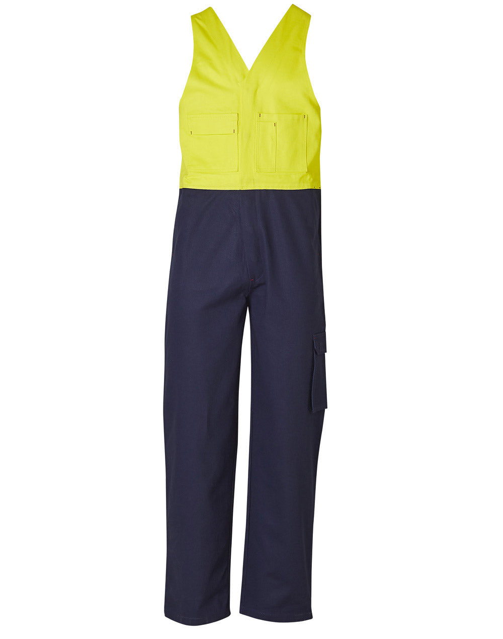 AIW SW202 HI-VIS ACTION BACK MEN'S OVERALL STOUT SIZE