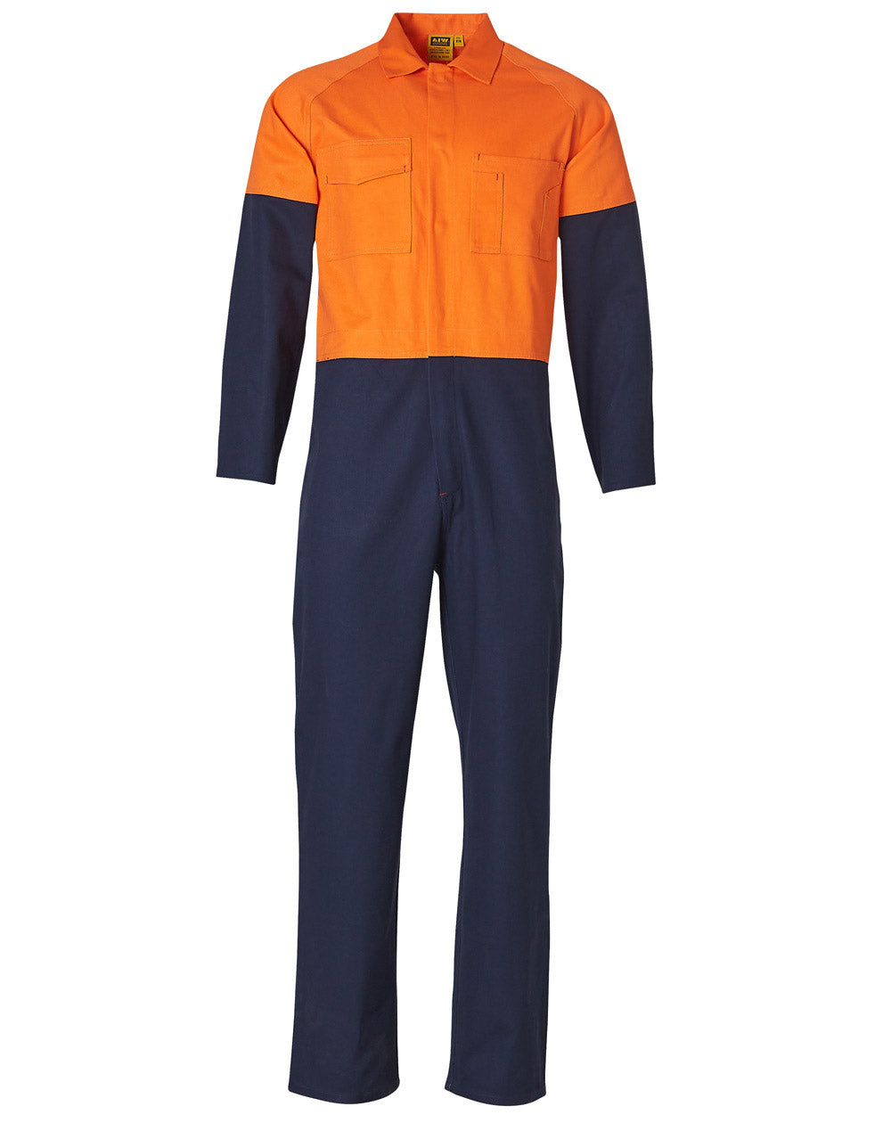 AIW SW205 TWO TONE MEN'S COTTON DRILL COVERALL STOUT SIZE