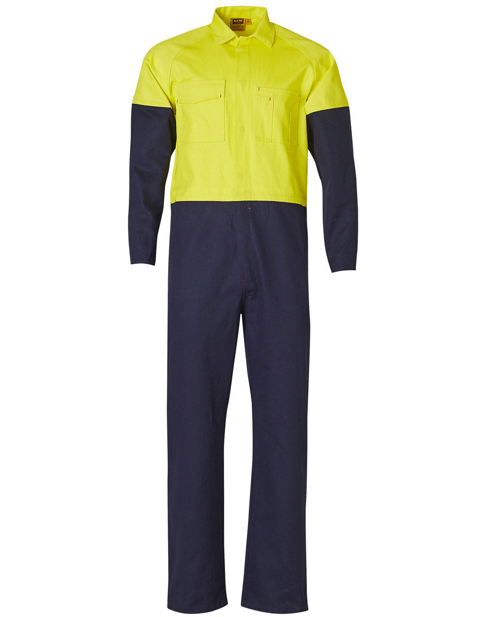 AIW SW205 TWO TONE MEN'S COTTON DRILL COVERALL STOUT SIZE