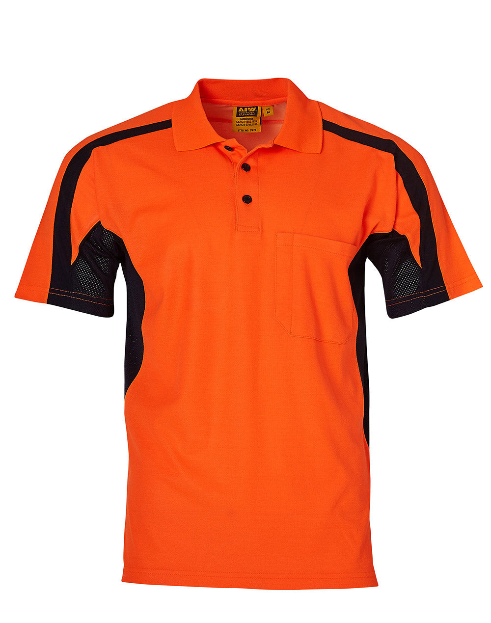 AIW SW25 TRUEDRY® FASHION HIGH VISIBILITY UNISEX POLO WITH UNDERARMS MESH
