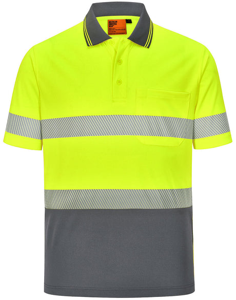 SW85 UNISEX COOLDRY SEGMENTED SS POLO