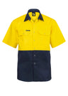 WS3063-Two Tone Hi Vis S/S Shirt Stud