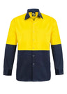 WS3035-L/S Two Tone Hi Vis Shirt Stud