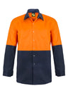 WS3035-L/S Two Tone Hi Vis Shirt Stud