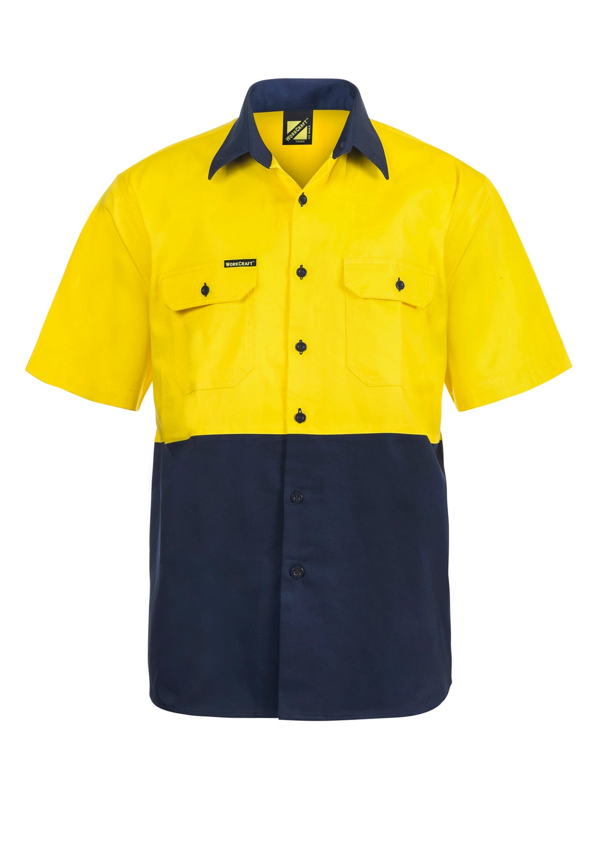 WS3023-Two Tone Short Sleeve Shirt