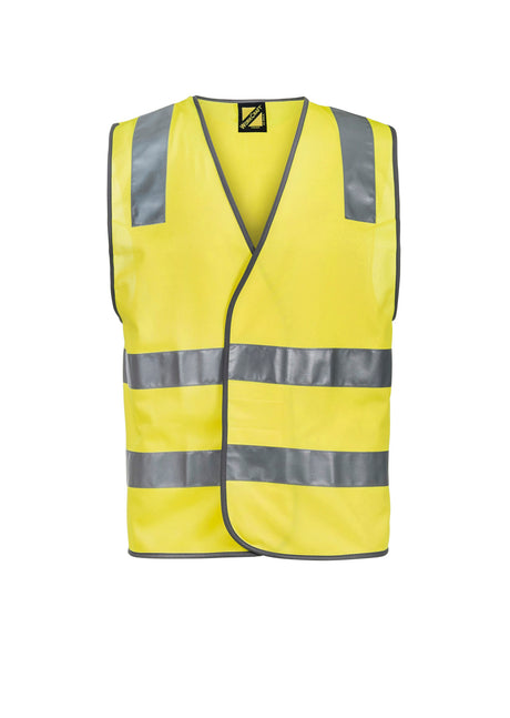 WV7001-Adult Hi Vis Vest With Tape