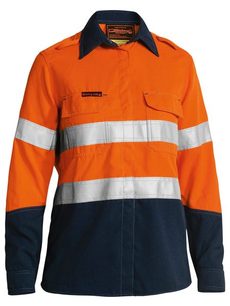 Tencate Tecasafe® Plus 700 Women's Taped Hi Vis Fr Vented Shirt