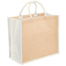 1184-Eco Jute Tote with wide gusset