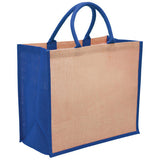 1184-Eco Jute Tote with wide gusset