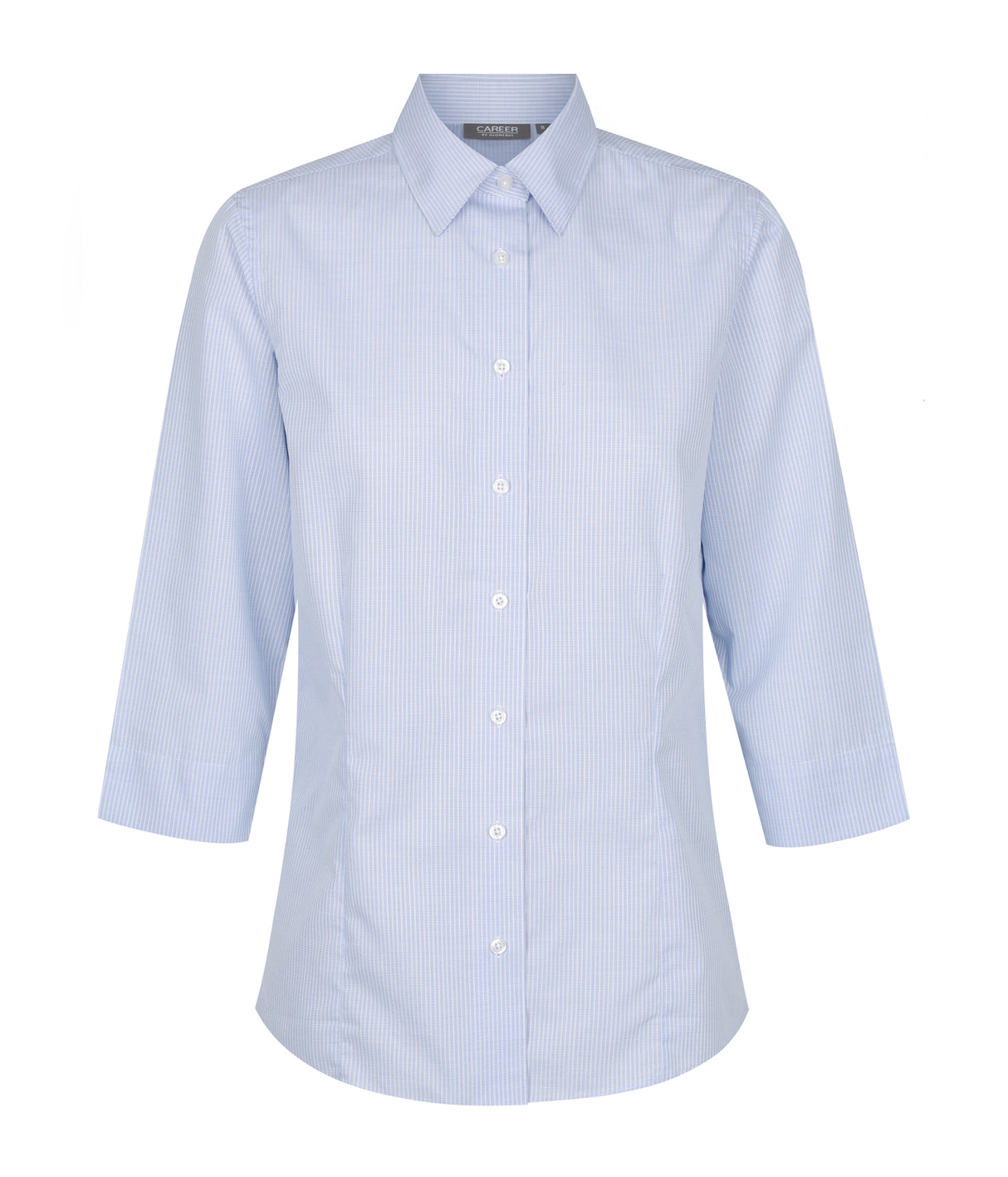 1251WL Guildford-Square Textured 3/4 Sleeve Shirt
