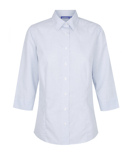 1251WL Guildford-Square Textured 3/4 Sleeve Shirt