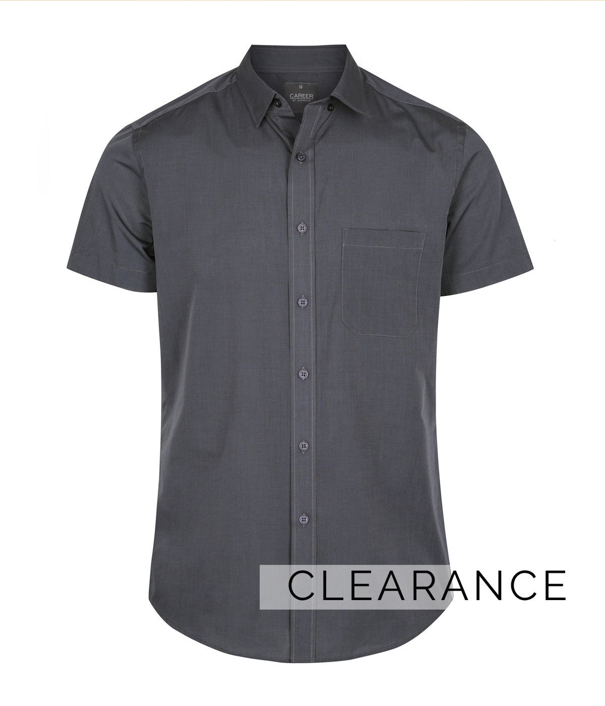 1253HS Smith-End On End Short Sleeve Casual Slim Fit Shirt