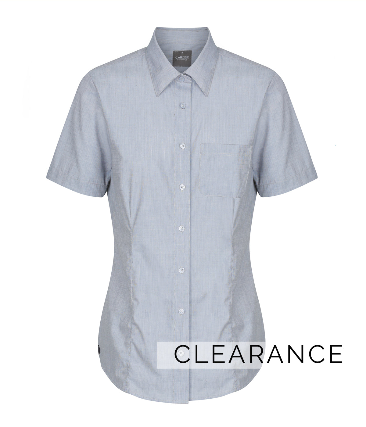 1253WHS Smith-End On End Short Sleeve Casual Slim Fit Shirt