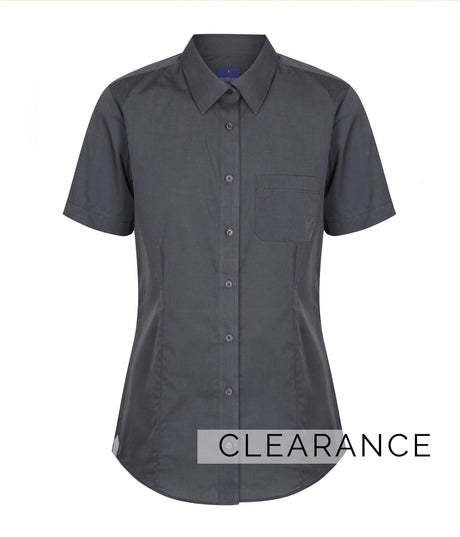 1253WHS Smith-End On End Short Sleeve Casual Slim Fit Shirt