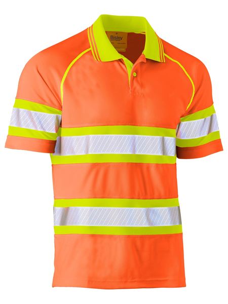 Taped Double Hi Vis Mesh Polo-Shortsleeve