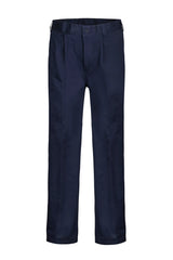 WP3041L-SINGLE PLEAT COTTON PANT LONG