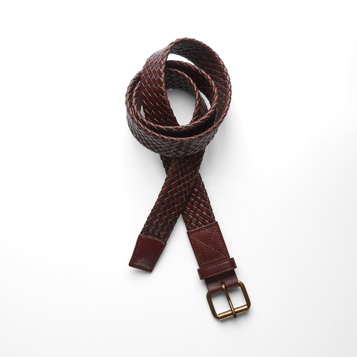 1405-BRAIDED LEATHER BELT