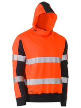 Taped Two Tone Hi Vis Contrast 4 Way Stretchy Hoodie