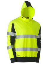 Taped Two Tone Hi Vis Contrast 4 Way Stretchy Hoodie