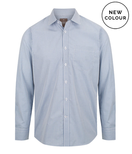 1637L Westgarth-Gingham Long Sleeve Shirt