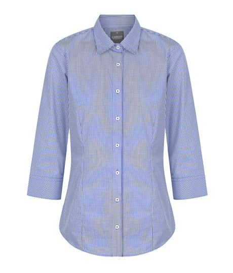 1637WZ Westgarth-Gingham 3/4 Sleeve Shirt
