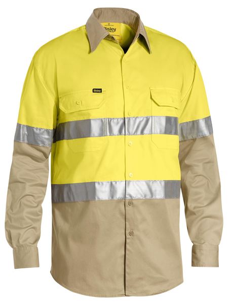 Bisley Hi Vis Taped Shirt-Lightweight