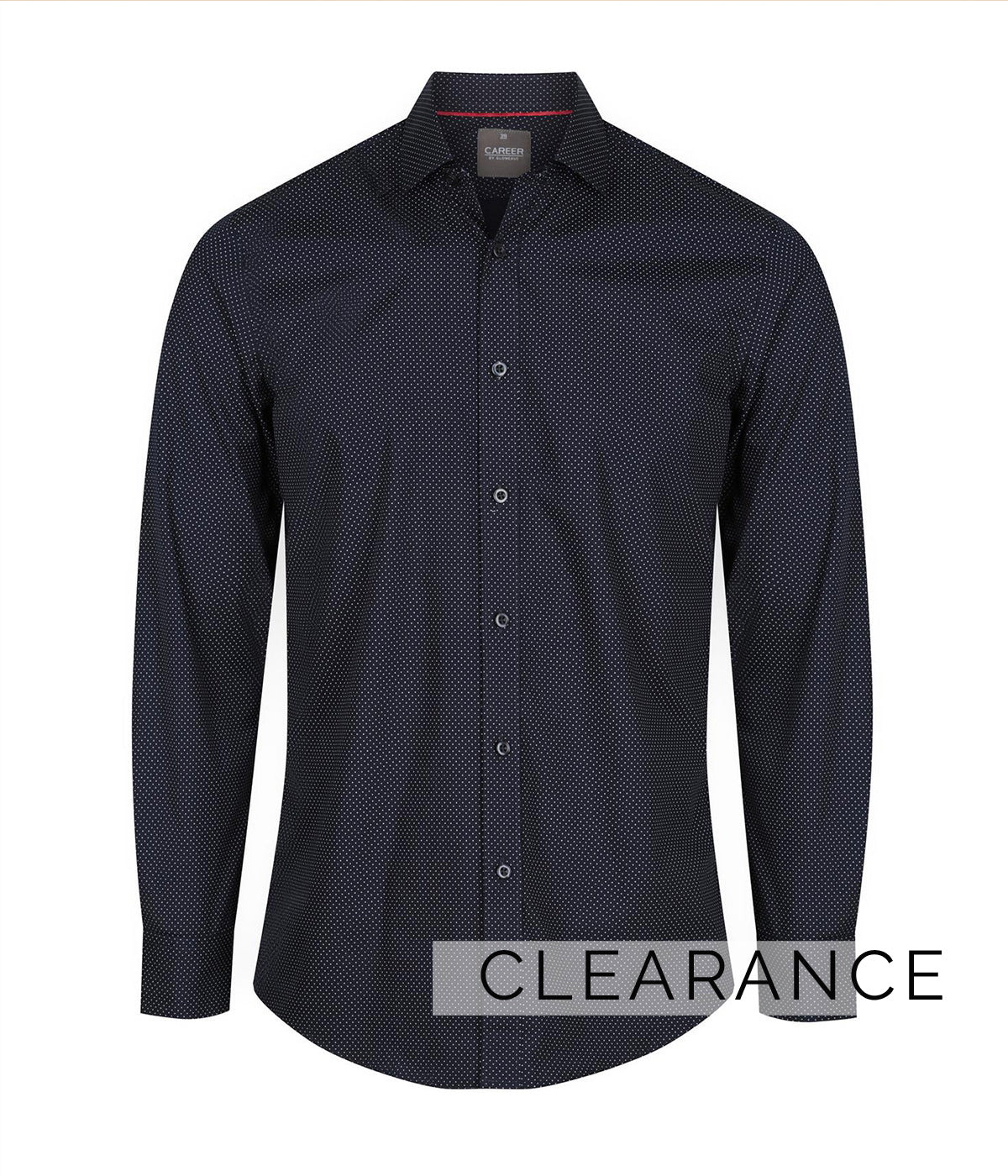 1743L Soho-Dot Print Long Sleeve Shirt