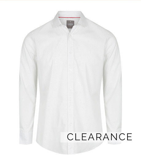 1743L Soho-Dot Print Long Sleeve Shirt