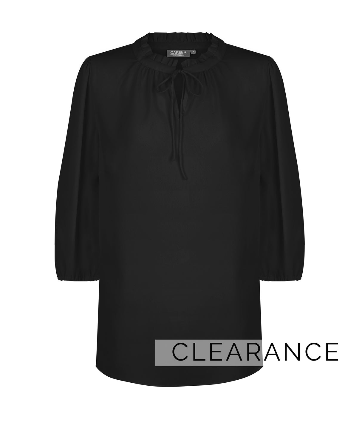 1752WZ Piper-Women's 3/4 Sleeve Keyhole Top
