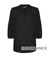 1752WZ Piper-Women's 3/4 Sleeve Keyhole Top