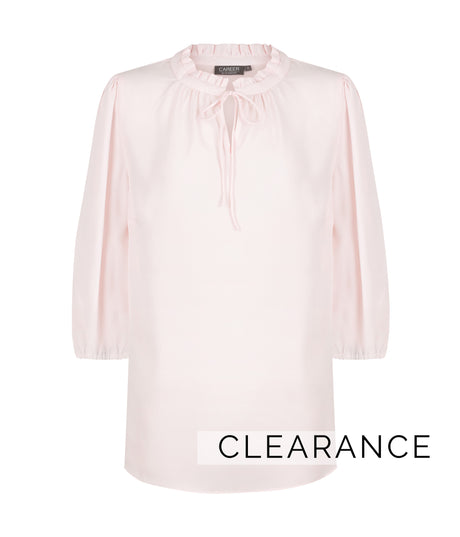 1752WZ Piper-Women's 3/4 Sleeve Keyhole Top